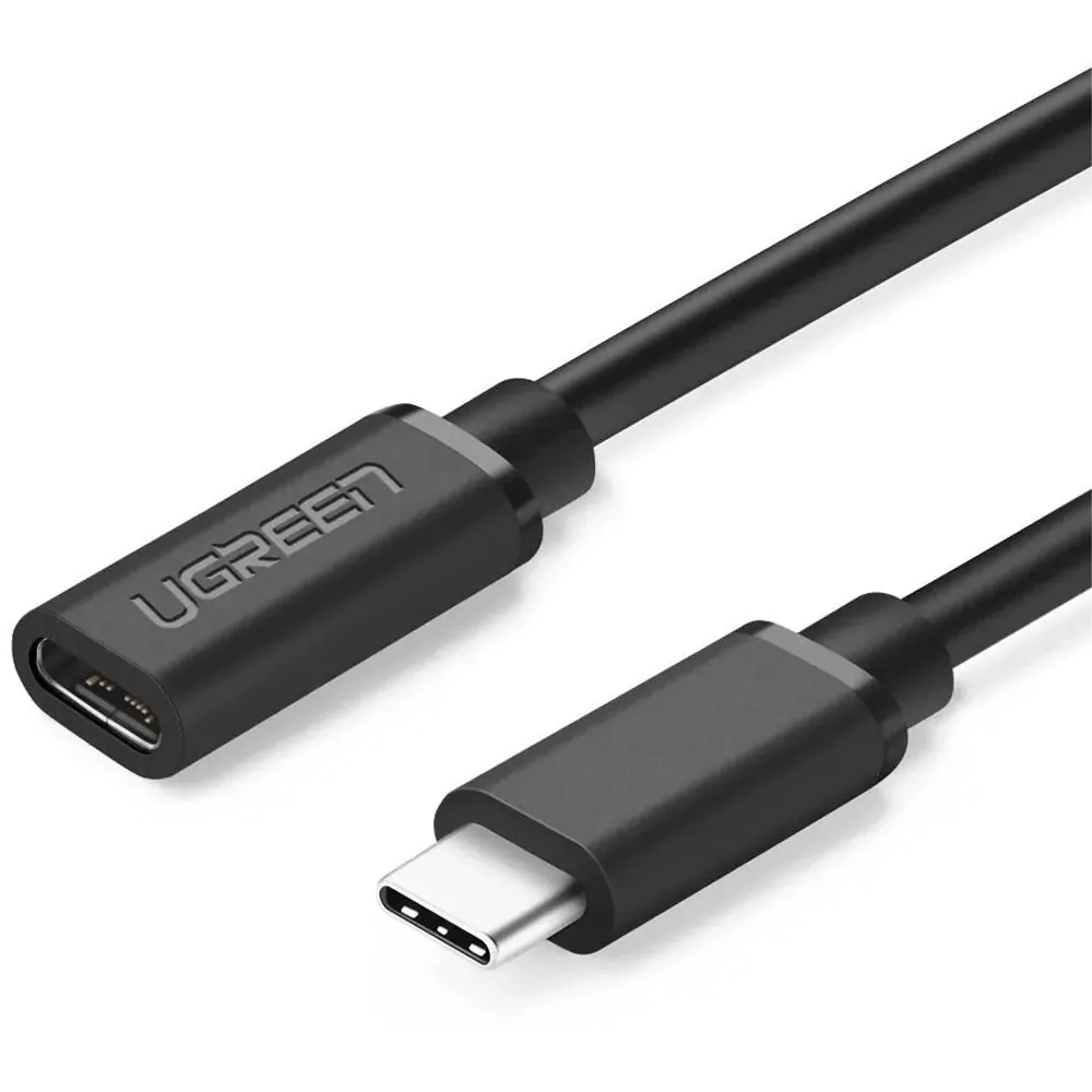 UGREEN USB-C/M to USB-C/F Gen2 5A Extension Cable 1m (Black)