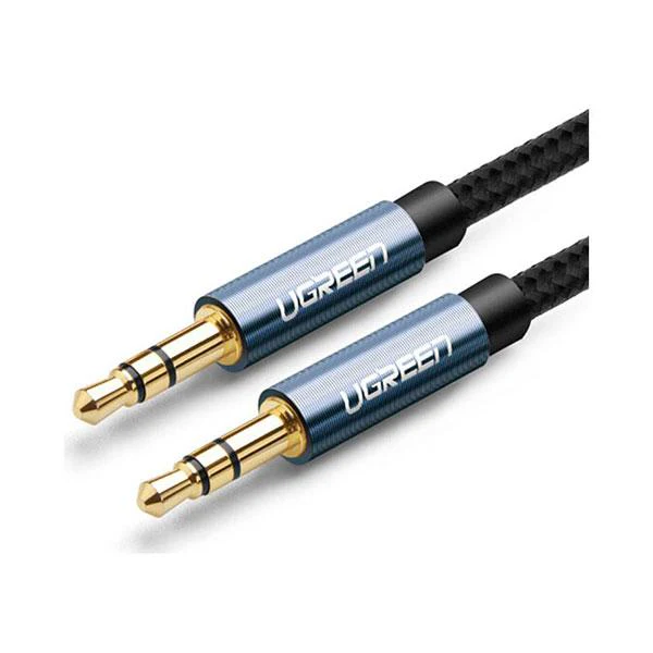 Ugreen-3-5mm-Male-to-3-5mm-Male-Cable-Gold-Plated-Metal-Case-with-Braid-1-5M-Blue-PakByte-Computers-25763141943363