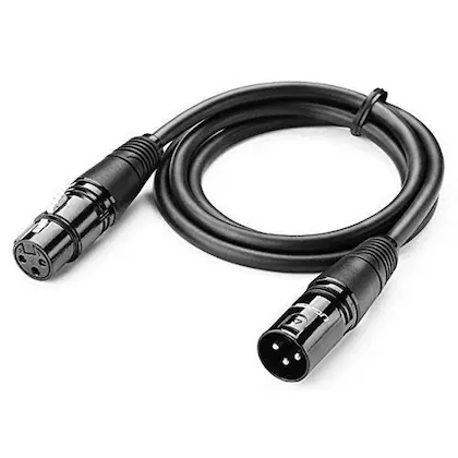 UGREEN Cannon Male to Female Microphone Extension Audio Cable 2m (Black)