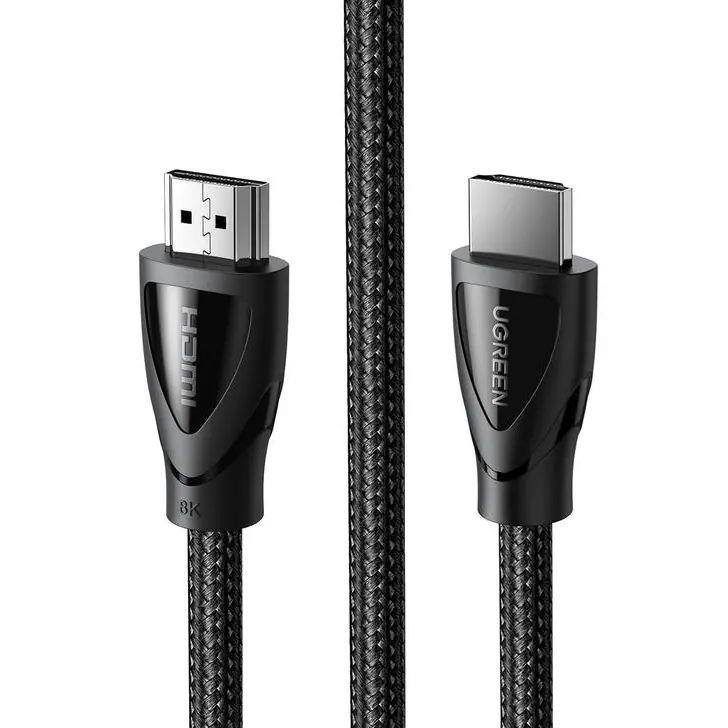 UGREEN HDMI 8K Cable Male to Male Aluminum Alloy Shell Braided Black 2m