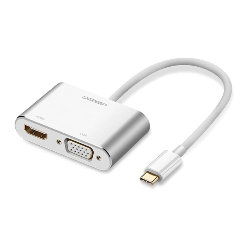 adaptateur-ugreen-30843-convertisseur-usb-type-c-to-hdmi-vga-blanc-linksolutions